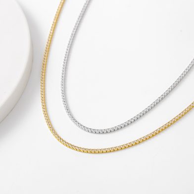Zircon Tennis Necklace Fashionable