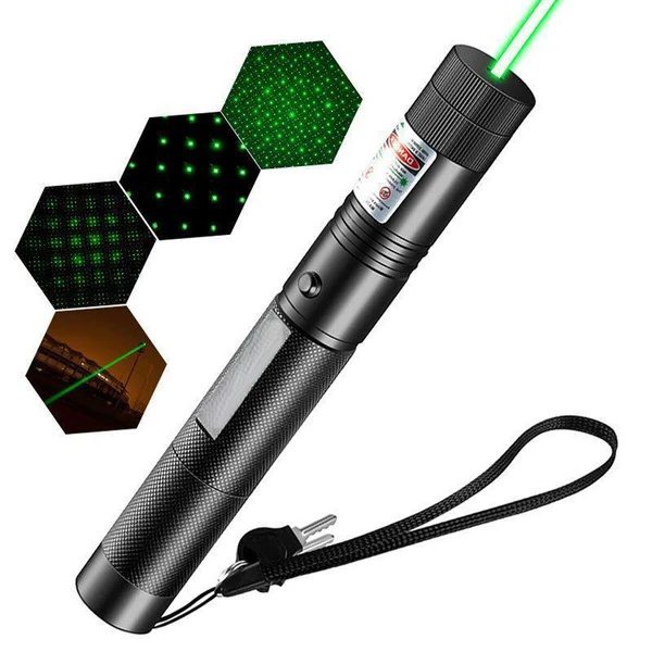 2in1 Starker Grüner Laserpointer Reichweite Präsentation Wiederaufladbar - Image 3