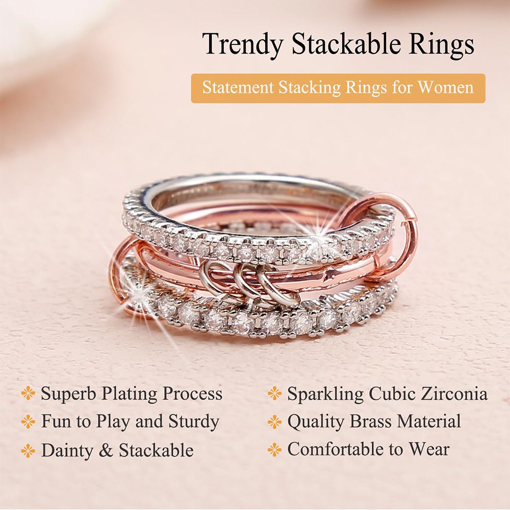 Fashion Diamond Ring Set For Women - Image 2