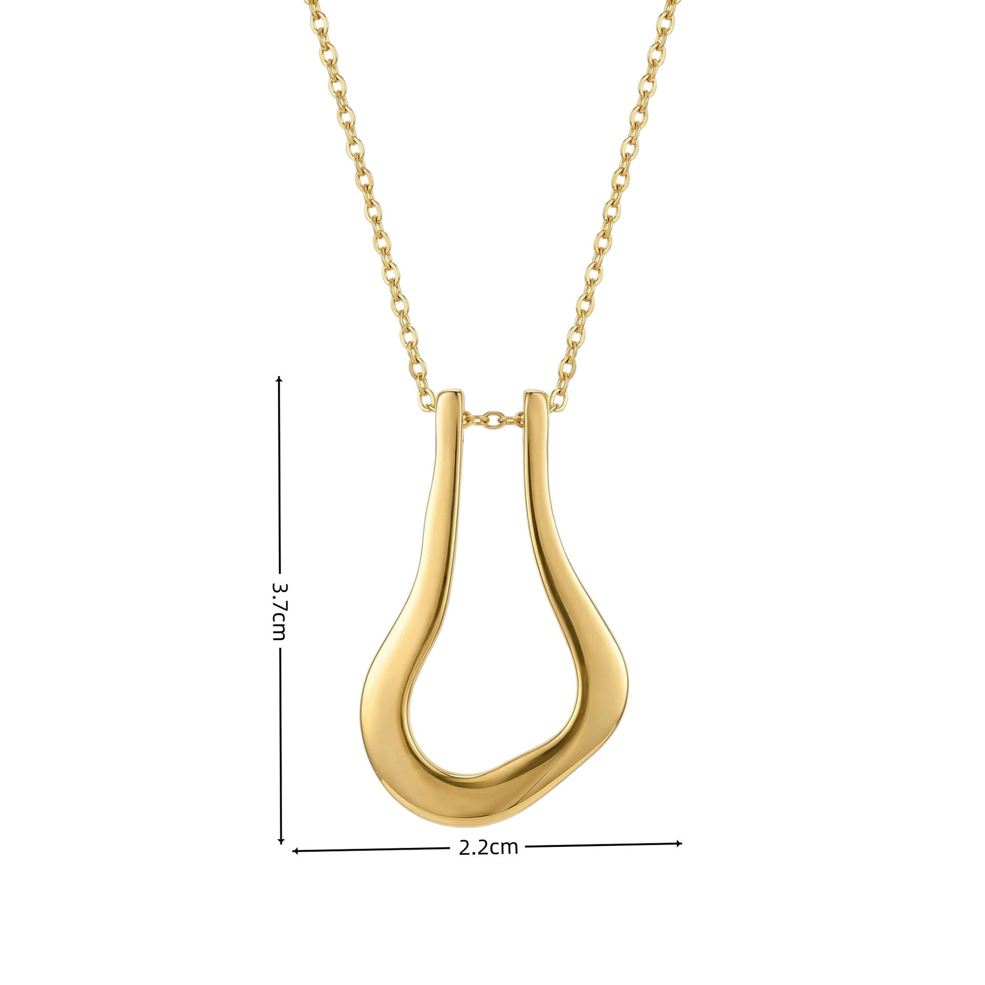 Ring Holder Clavicle Chain U-shaped Ring Holder Necklace - Image 2