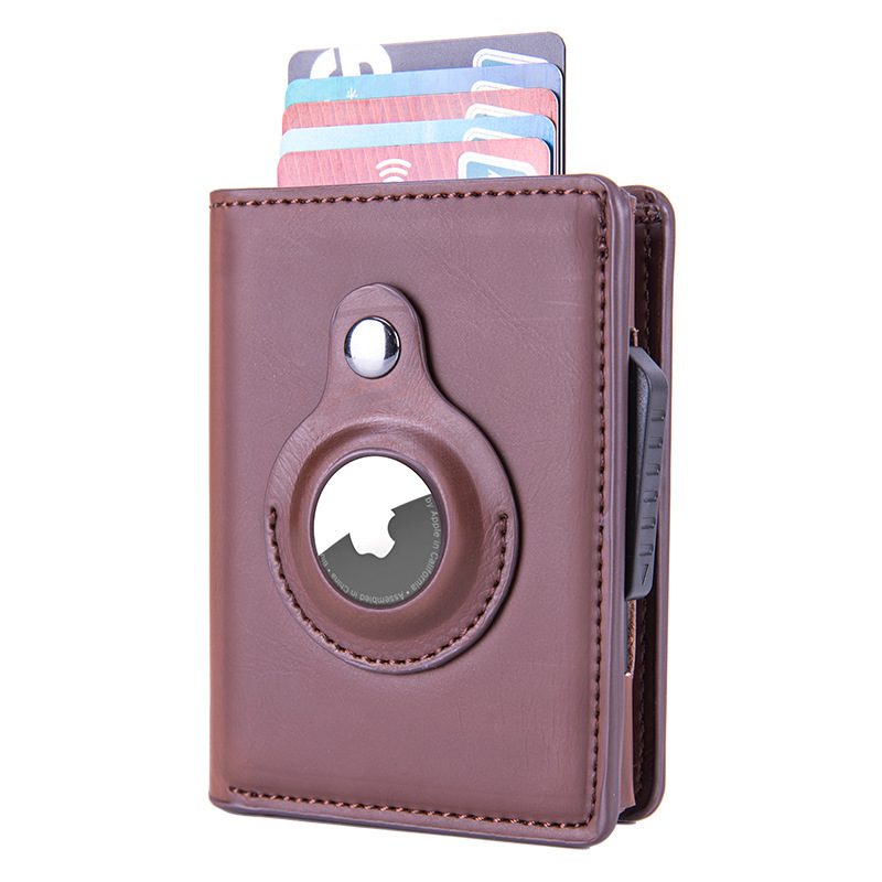Rfid Card Holder Men Wallets Money Bag Male Black Short Purse Small Leather Slim Wallets Mini Wallets For Airtag Air Tag - Image 10