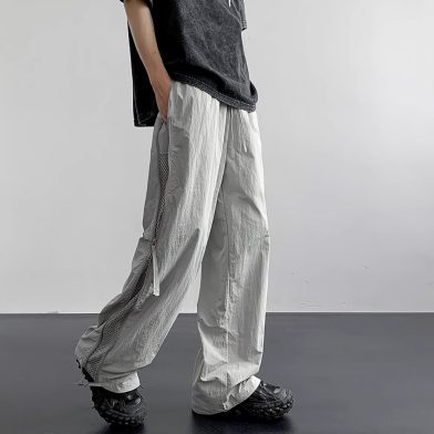 Quick-drying Waterproof Paratrooper Pants Loose-fitting Straight-leg Casual Trousers