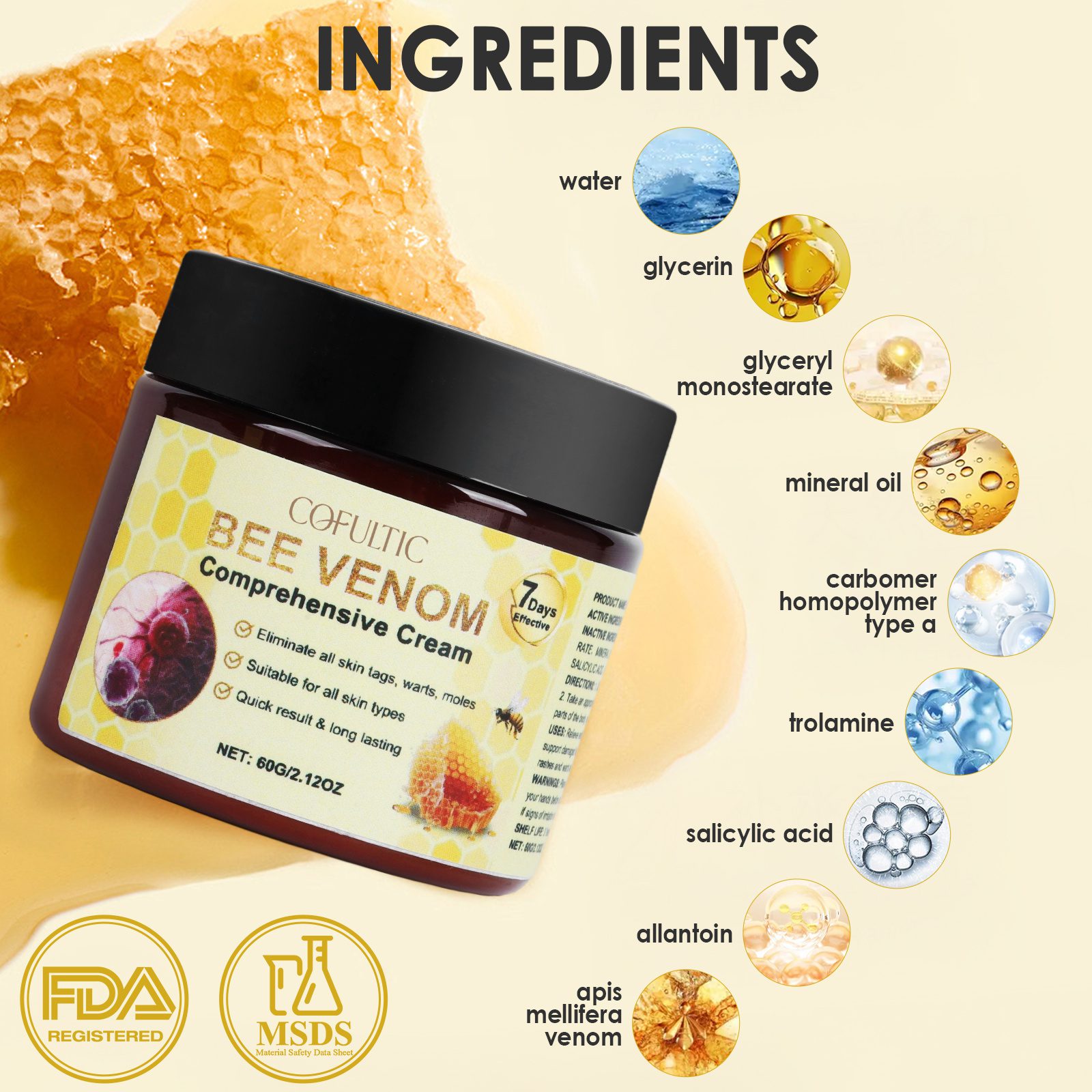 Cofutic Skin Care Cream Gentle Hydrating Smooth Delicate And Moisturizing Skin Daily Nourishing Body Cream - Image 5