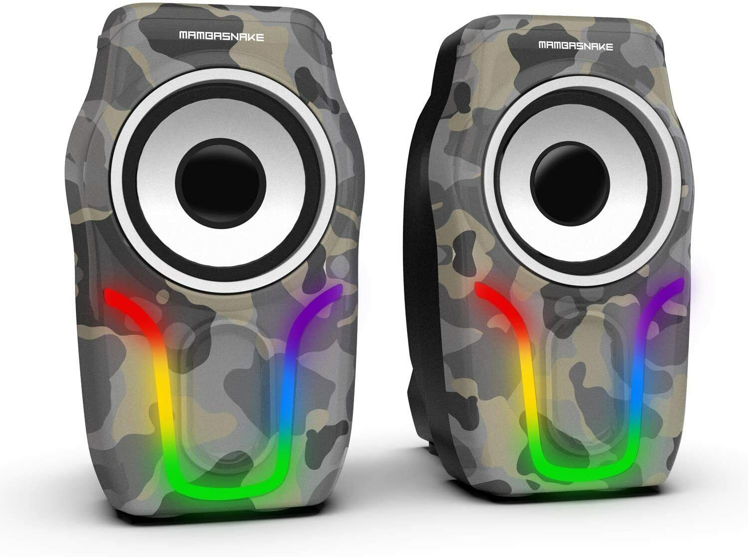 Wired RGB Computer Speakers,2.0 Stereo Volume Control Surround Sound With 3.5mm - Image 4