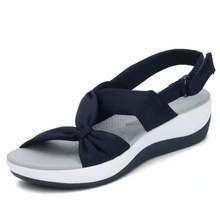 Women's Simple Fish Mouth Sponge Cake Sole Amazon Roman Sandals - Image 5