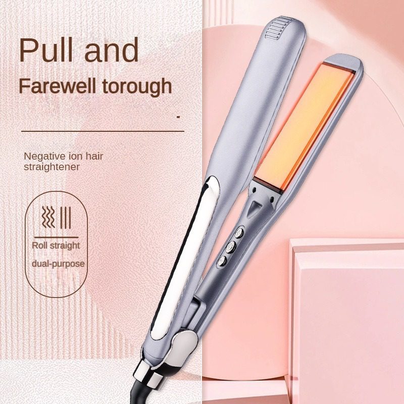 Ceramic Hair Straightener With Smart LCD Display,30s Fast Heat Up, 450F Adjustable Temperature, Ionic Frizz Control - Image 2