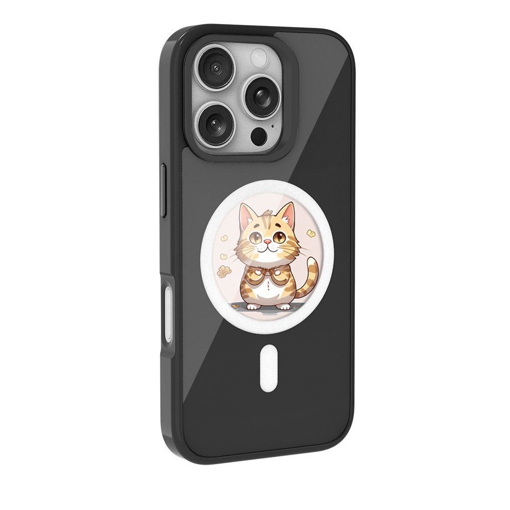 Round Magnetic HD Projection Screen Phone Case NFC Ink - Image 3