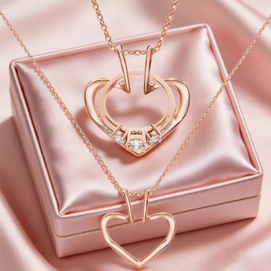Colorfast Heart-shaped Necklace For Women