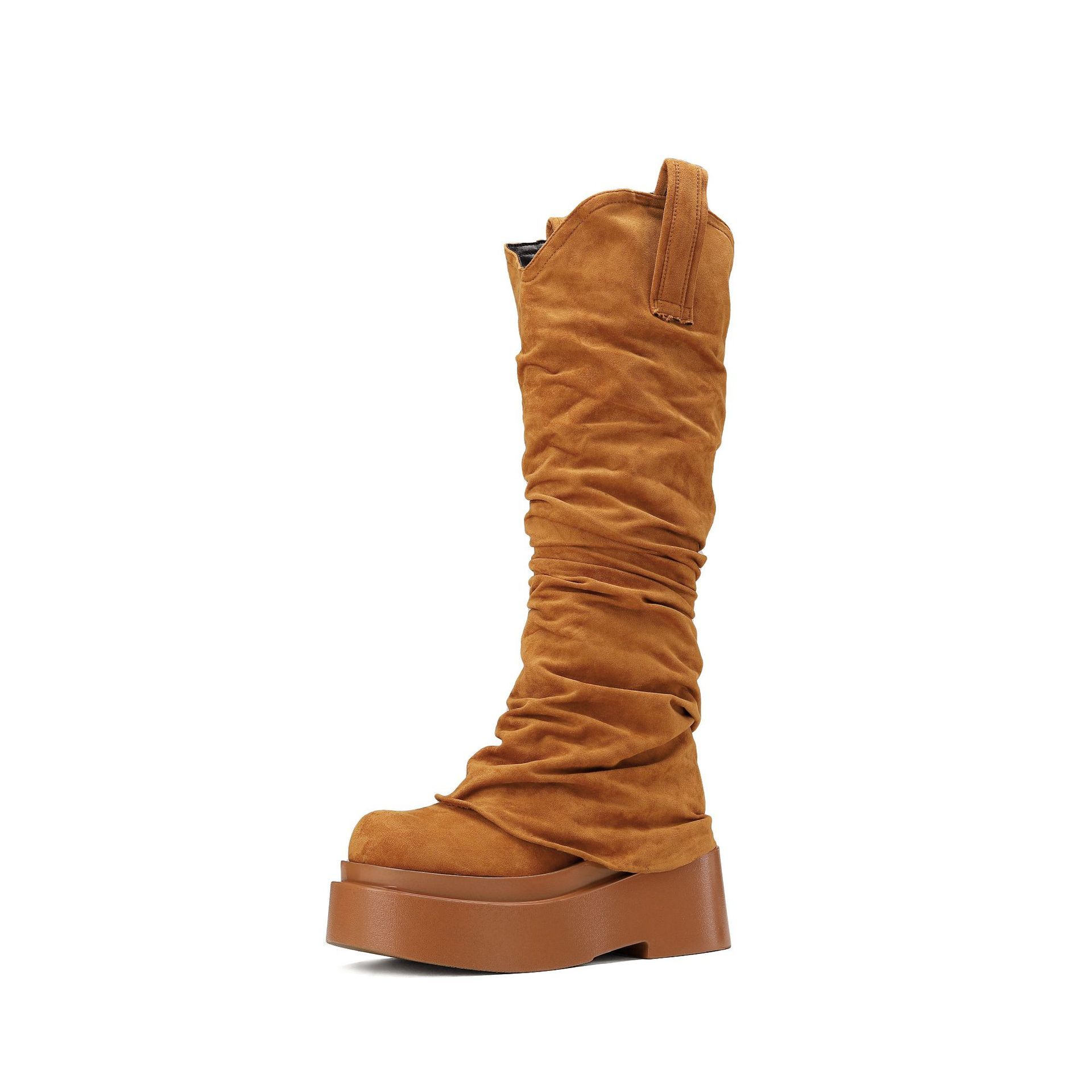 European And American Womens Chunky High Boots - Image 7