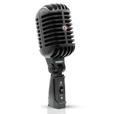 5Core Vintage Microphone Classic Dynamic Professional XLR Studio Retro Style Mic Black - RTRO MIC BLK