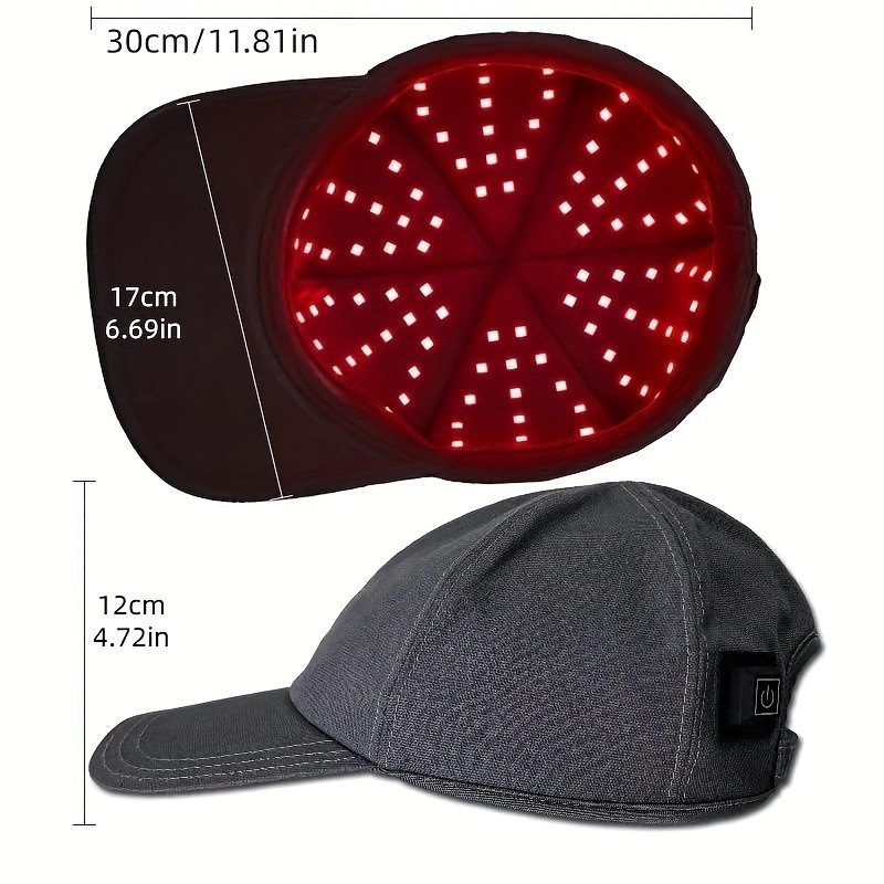 قبعة LED محمولة للاستخدام المنزلي بتقنية 660nm و850nm للتجميل والعلاج - الصورة 3