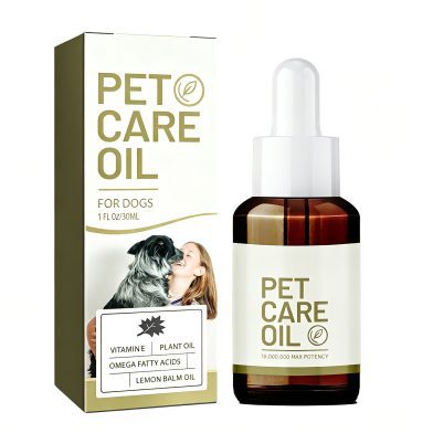 Dog Pet Care Oil With Lemon Balm Oil Fatty Acids, Joint & Muscle Relief Supplement Oil For Canine Mobility Support