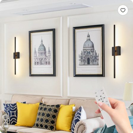 28 2-Pack Modern LED Wall Sconce, Minimalist Indoor Wall Light Fixtures, Black Matte Finish For Living Room, Bedroom, Hallway, Hotel, And Home Decor - Image 6