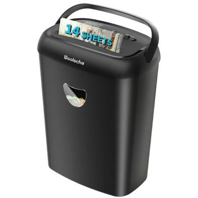 Paper Shredder, 14 Sheet Cross Cut, 6.6 Gallon Basket, P-4 Security Level, 3 Mode Design - Jam Proof Heavy Duty Shredder For Home And Office