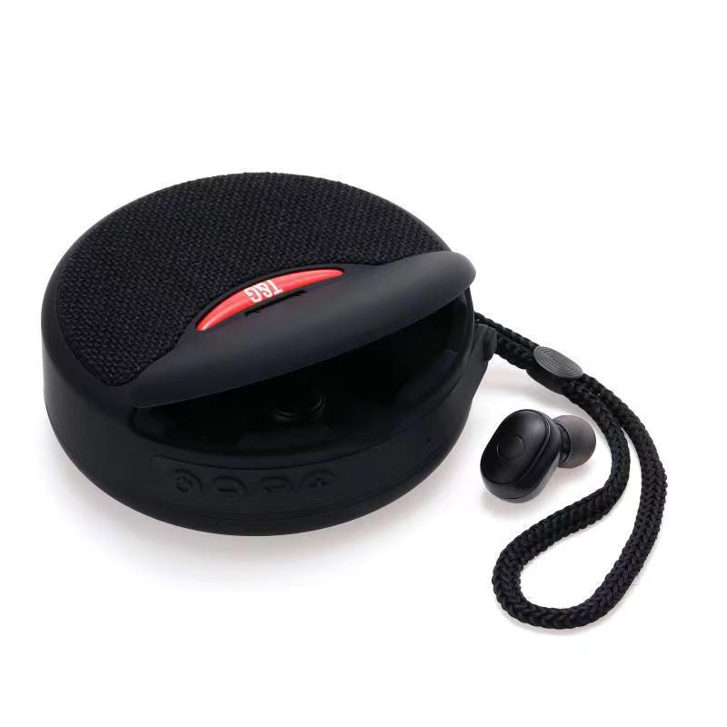 Outdoor Portable Headset Bluetooth Speaker Integrated Wireless 3D Stereo Subwoofer Music Speaker Support TF Card FM Radio - Image 3