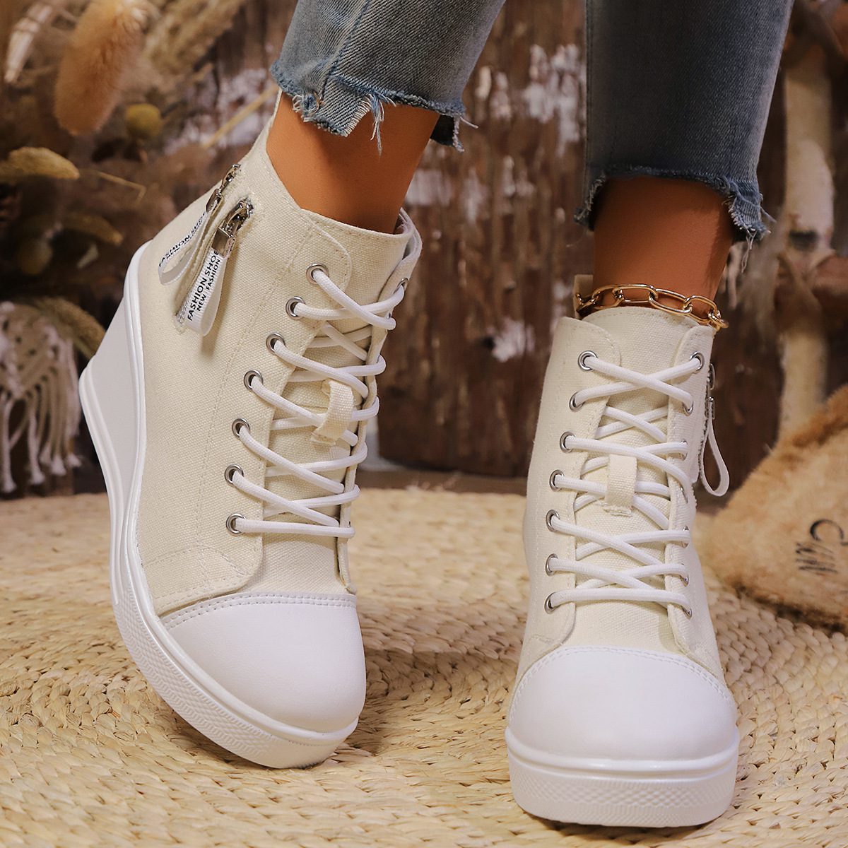 Womens Plus-size Thick-soled Casual All-match Shoes - Image 5