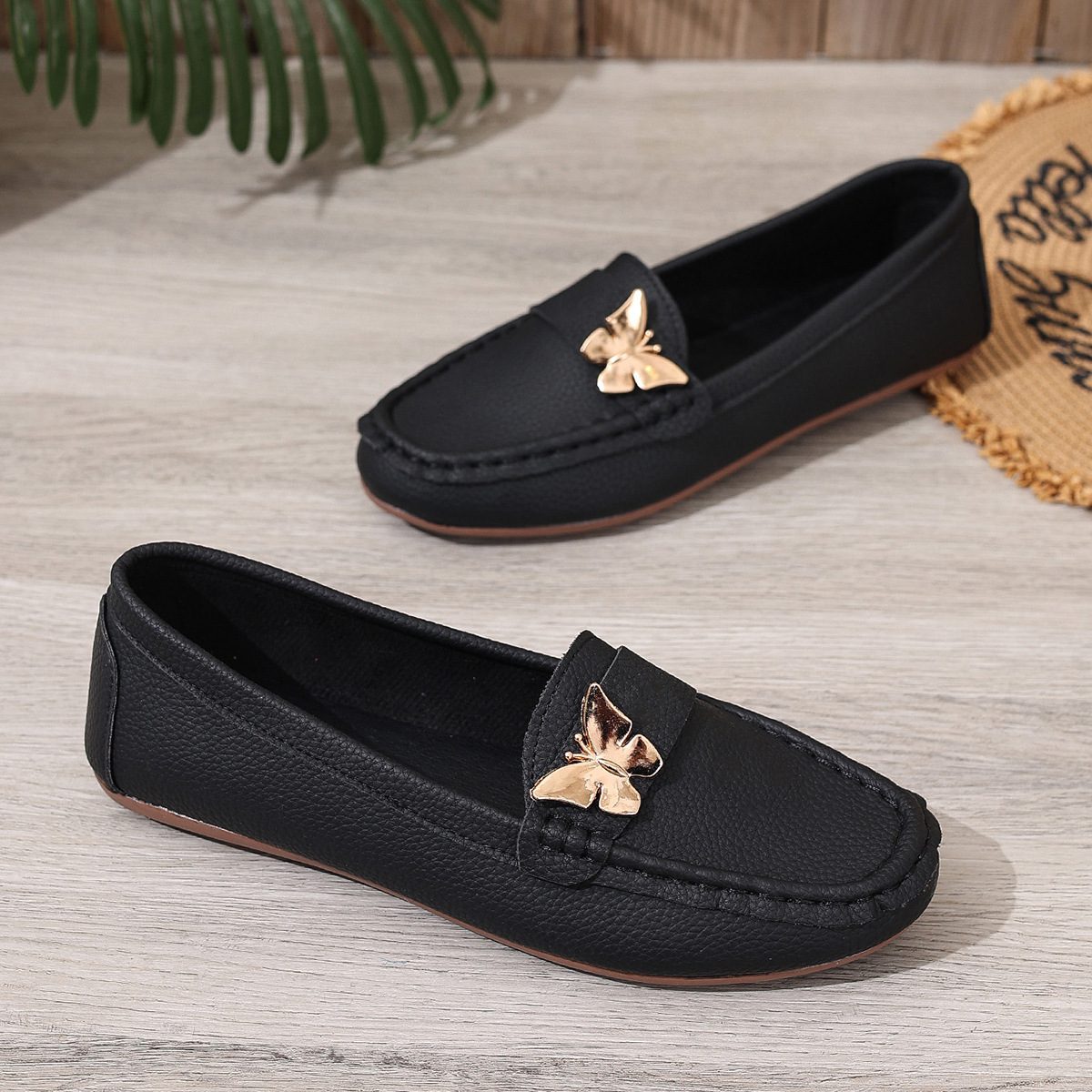 New Korean-style Round-toe Slip-on Loafers - Image 7