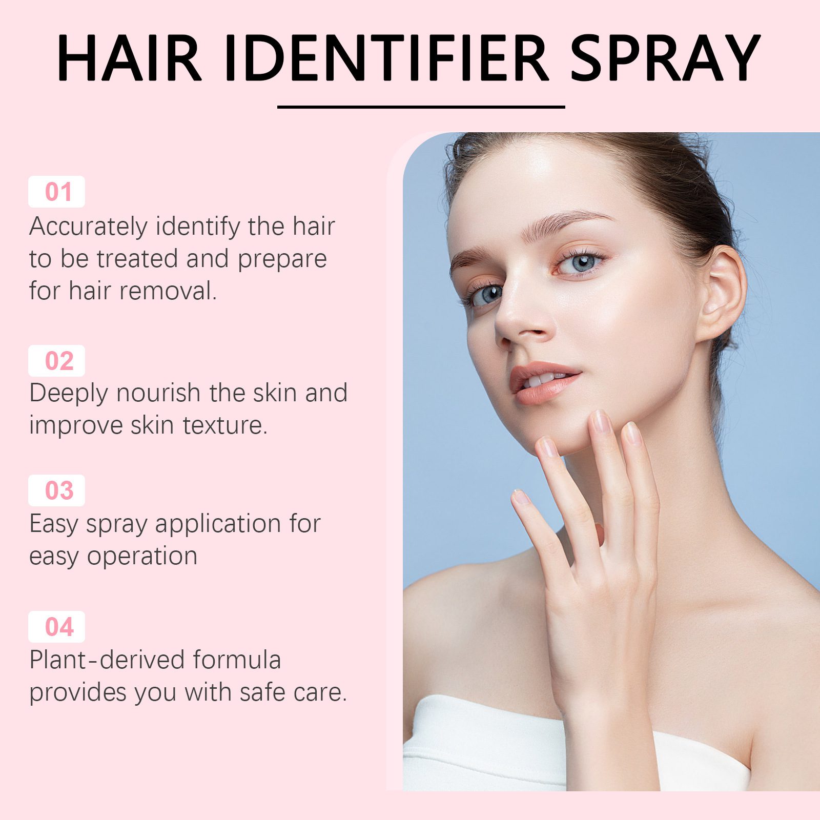 بخاخ تحديد الشعر للوجه لإزالة شعر الحلاقة، بخاخ مرطب للديرما بلانينج (Dermaplaner)، عناية بالبشرة وحلاقة الوجه. - الصورة 4