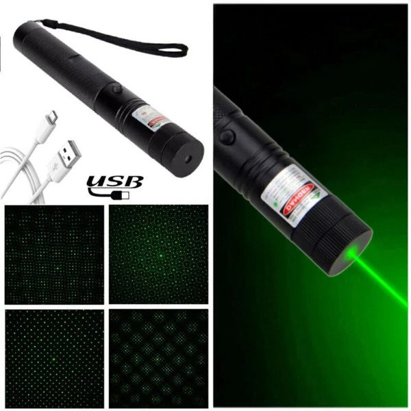 2in1 Starker Grüner Laserpointer Reichweite Präsentation Wiederaufladbar - Image 2