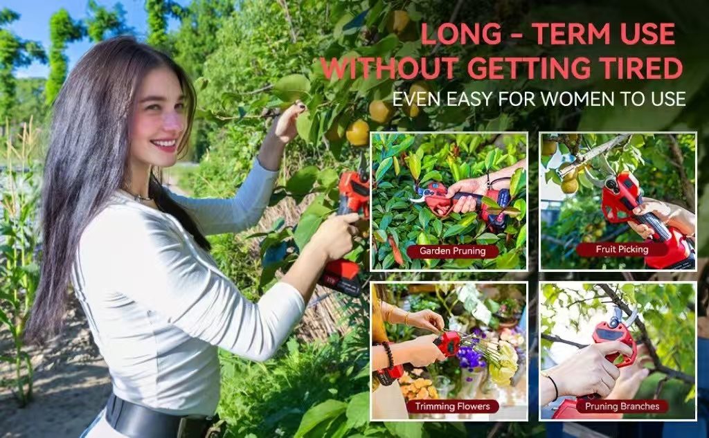 Upgraded Electric Pruning Shears 1.2 Inch Cutting Diameter Cordless Power Pruner With LCD Display - Image 10