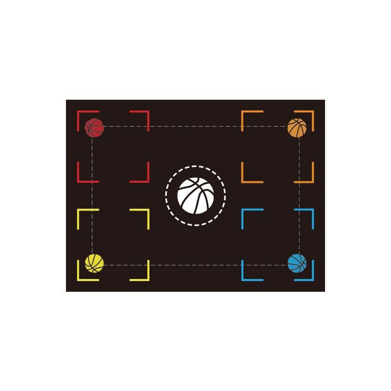 Basketball Training Mat Indoor Step Positioning Step Point Control Ball Step Mat Indoor Ball Control Training Dribbling Drill Thickening - Image 3