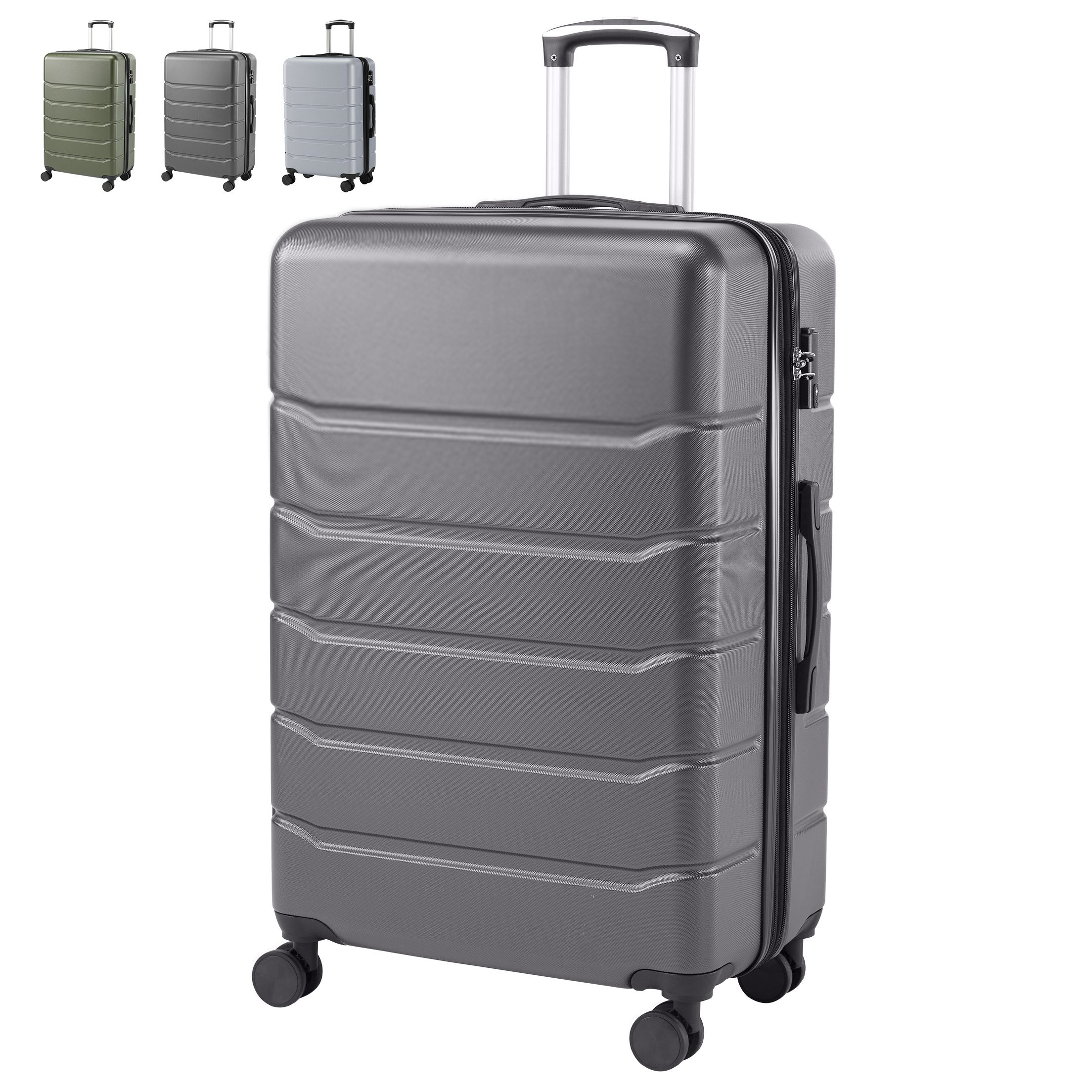 Hard Shell Carry On Suitcase, ABS Spinner Wheel Luggage, Lightweight And Expandable Rolling Travel Bag - Image 5