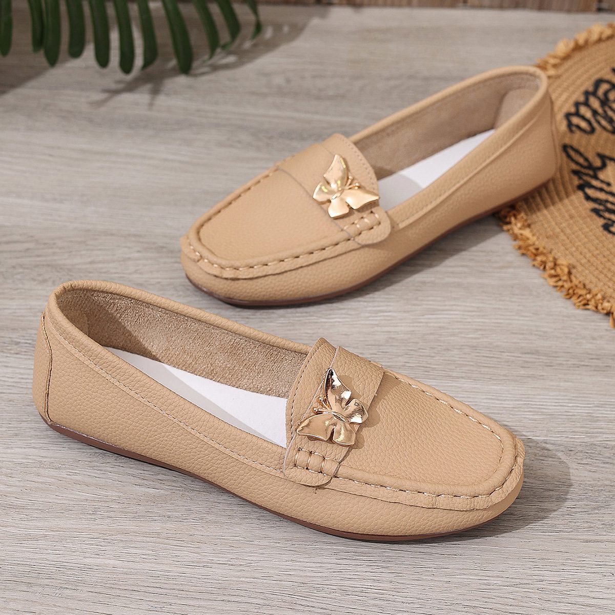New Korean-style Round-toe Slip-on Loafers - Image 8