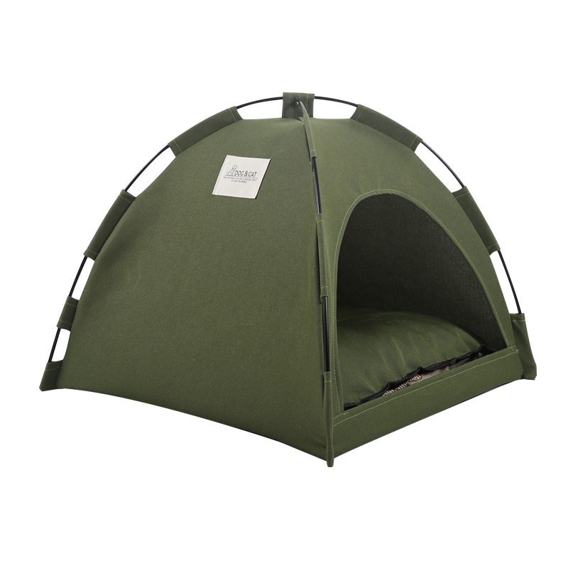 Cat Tent Cooling Mat Dog House Pet Sofa Camping Dog Bed With Cushion For Dog Kennel Indoor Cat Nest Cat Bed Pets Products - Image 5