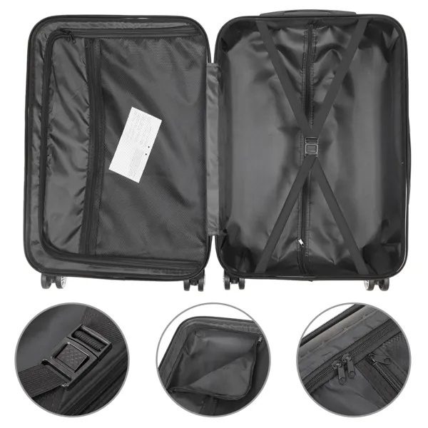 3-in-1 Multifunctional Large Capacity Traveling Storage Suitcase White - Image 7