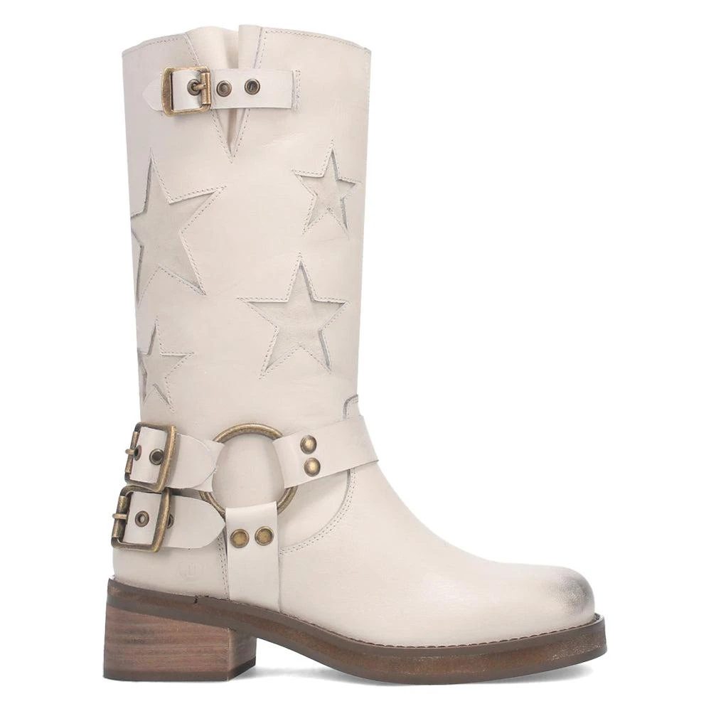 Stitched Belt Buckle Low-heeled Ankle Boots - Image 5