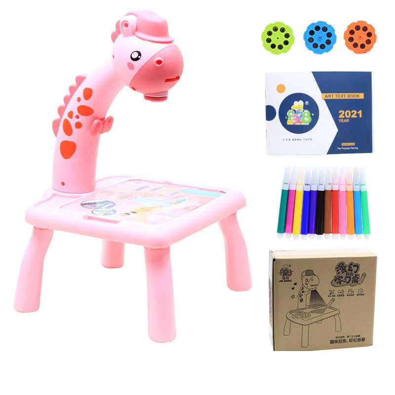 Children LED Projector Art Drawing Table Toys Painting Board Desk - Image 6