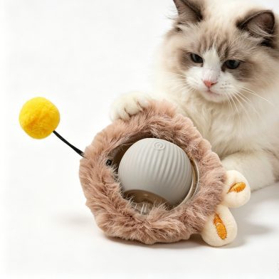 Electric Dog Cat Ball Toy,Indoor Large And Small Cat Dog Interactive Intelligent Rolling Pet Ball