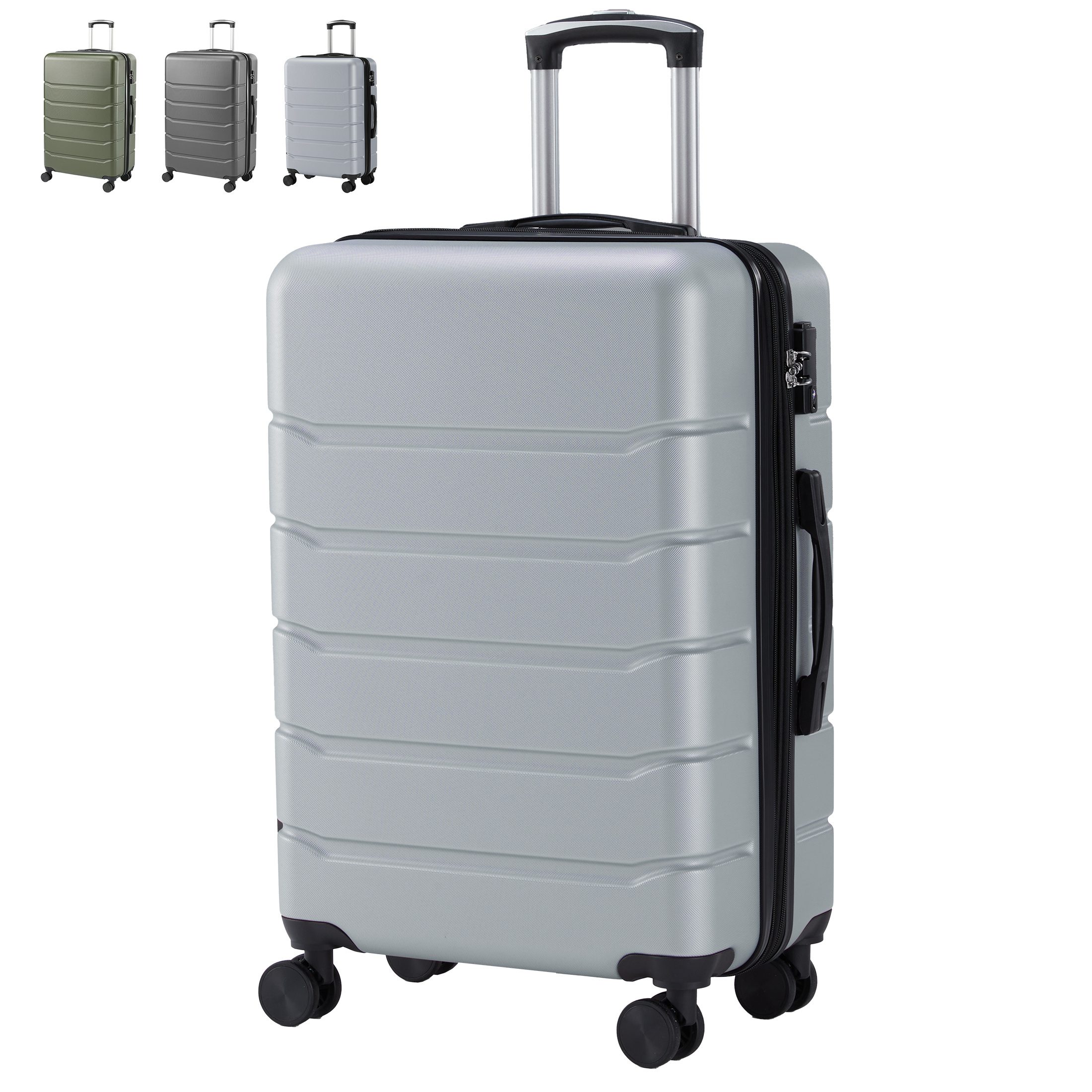 Hard Shell Carry On Suitcase, ABS Spinner Wheel Luggage, Lightweight And Expandable Rolling Travel Bag - Image 2