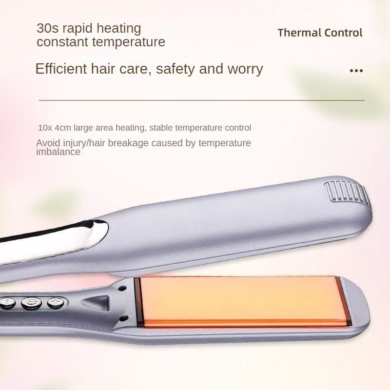 Ceramic Hair Straightener With Smart LCD Display,30s Fast Heat Up, 450F Adjustable Temperature, Ionic Frizz Control - Image 4