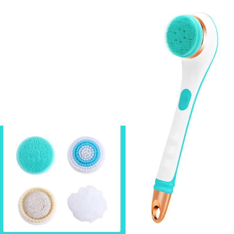 Electric Bath Brush Silicone Back Scrubber USB Rechargeable 2 Speeds Rotating Shower Brush Spa Waterproof Body Cleaning Brush - Image 6