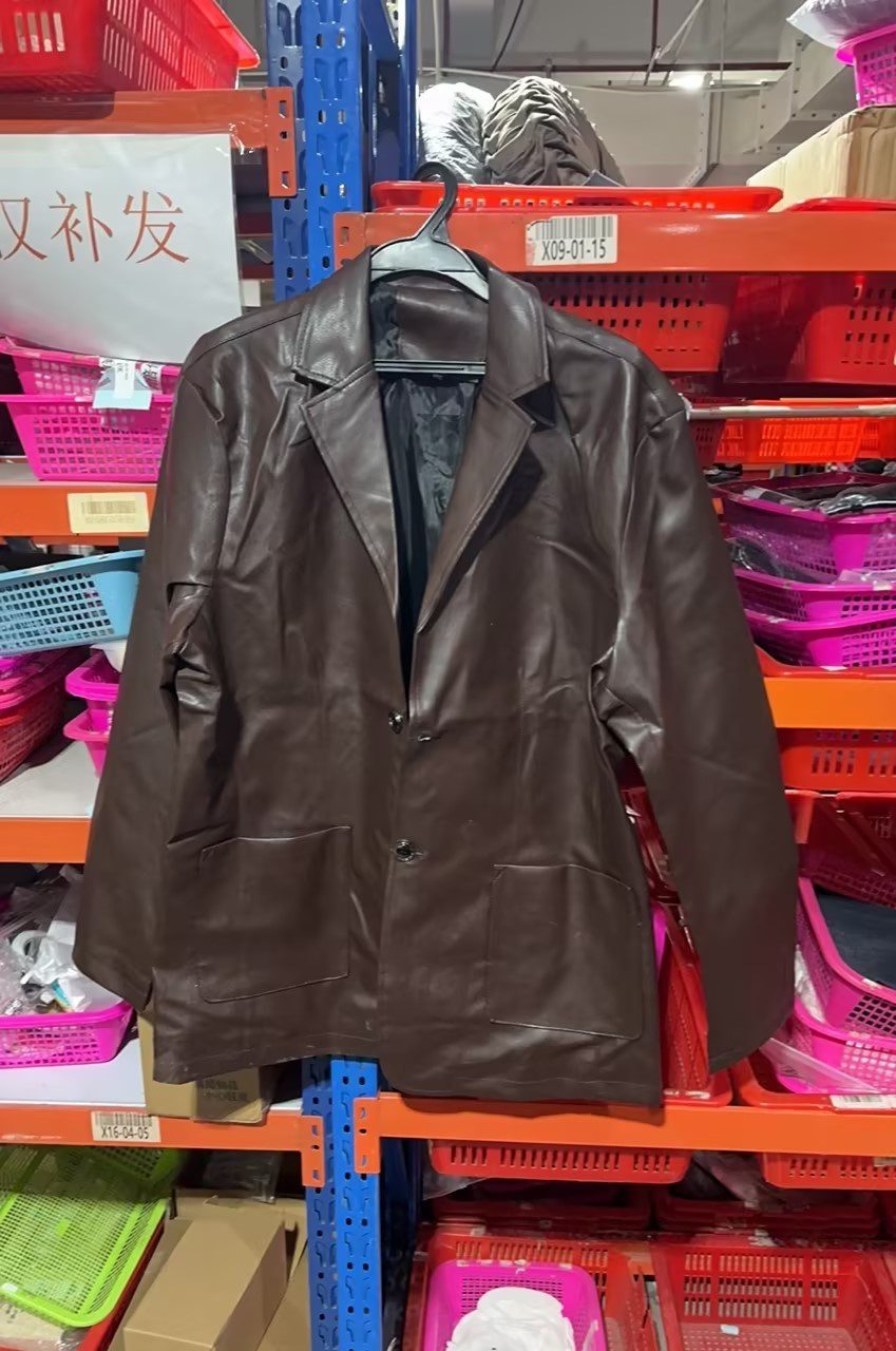 Leather Men's Autumn And Winter Jacket Thin Lapel - Image 10