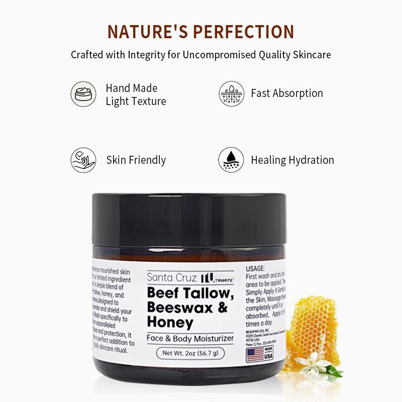Tunmate Beef Tallow 56.7g Face Cream Lasting Moisturizing Soothing Facial Skin Firming Increase Facial Elasticity Nourishing Smooth Skin Care - Image 2