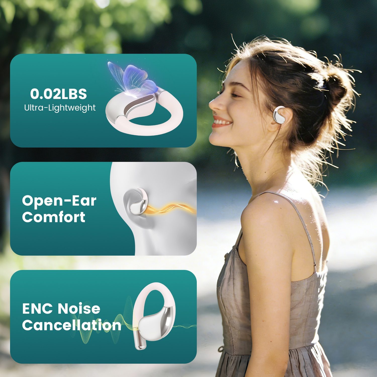 Open-Ear AI Translation Earbuds 165-Language Real-Time AI Headphone Wireless 5.4 Translating Earbuds With Charging Case For Travel Meetings Language Learning - Image 10