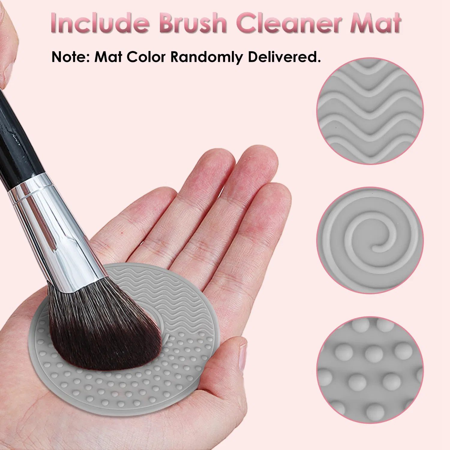 4 In 1 Electric Makeup Brush Cleaner USB Powered Automatic Brush Blender Machine with Timer Digital Display Cleaning Drying UV Disinfection Brush Storage For All Types of Brushes - Image 10