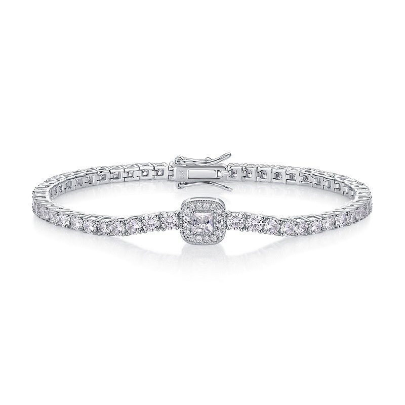 Mozambique Flower Tennis Chain Bracelet - Image 4