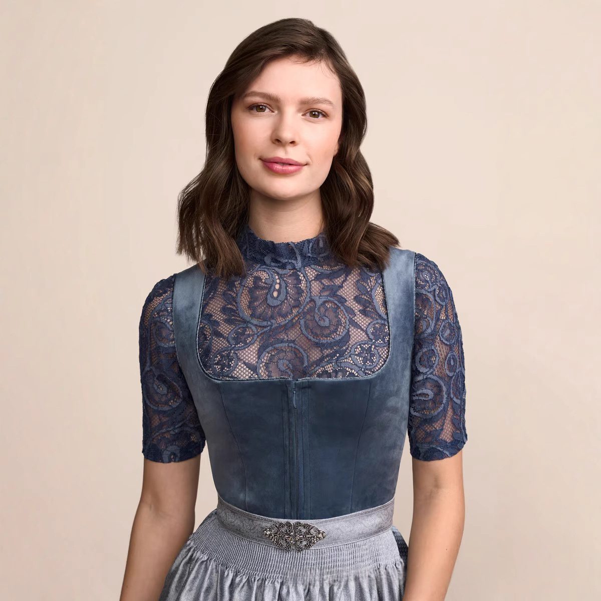 Womens Lace-up Waist-cinching Vest
