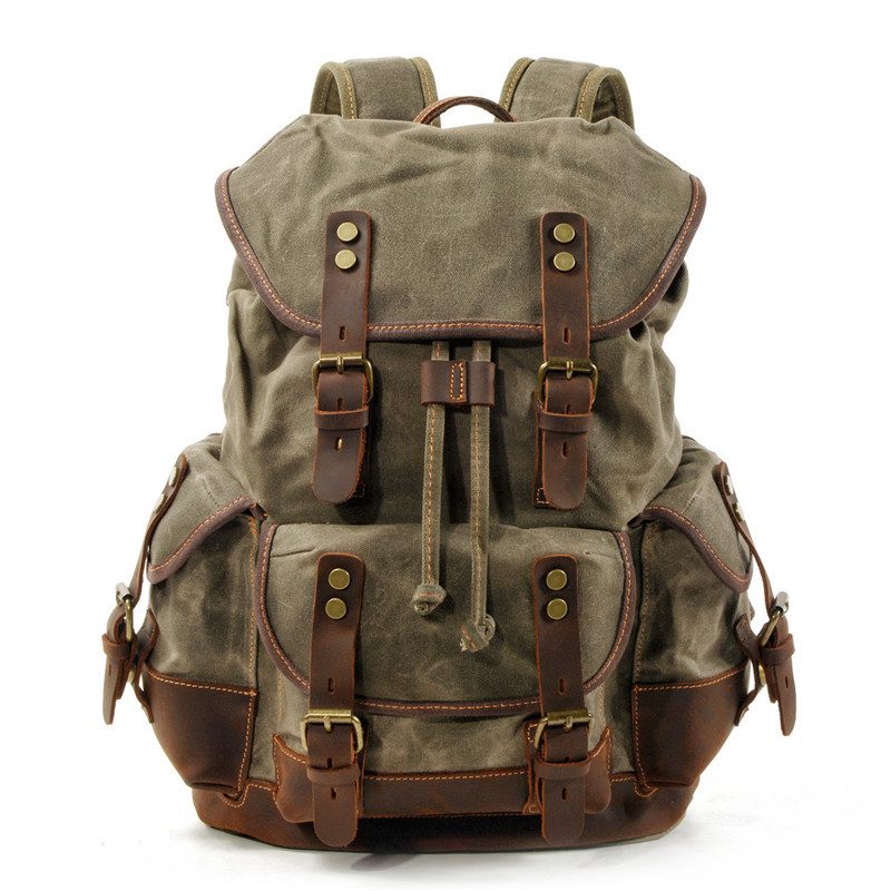 Wear-resistant canvas backpack - Image 4