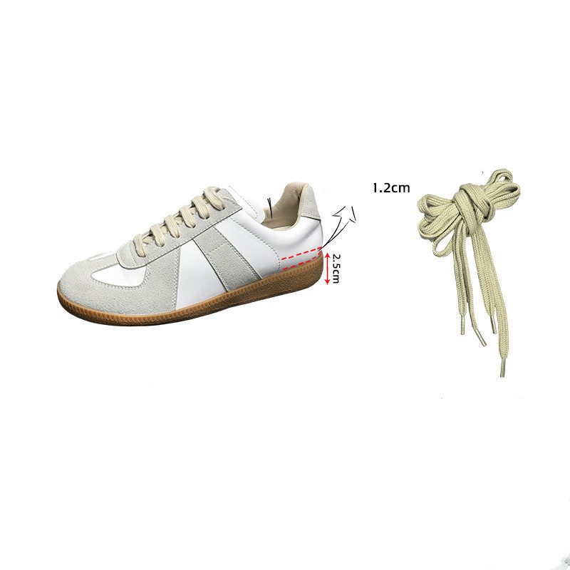 Small White Shoe Woman With Leather Heighten - Image 2