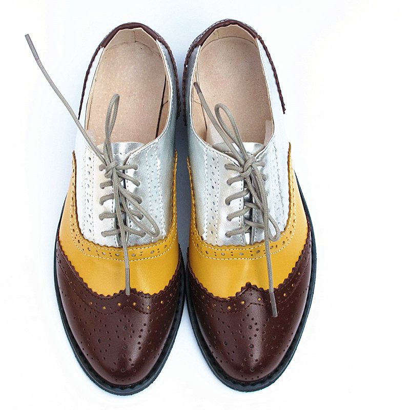 British Style Shoes Oxford Shoes Brock Women's Shoes Flat Shoes - Image 4