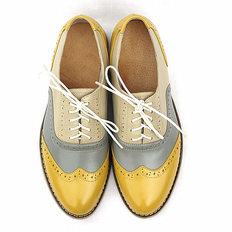 British Style Shoes Oxford Shoes Brock Women's Shoes Flat Shoes - Image 2
