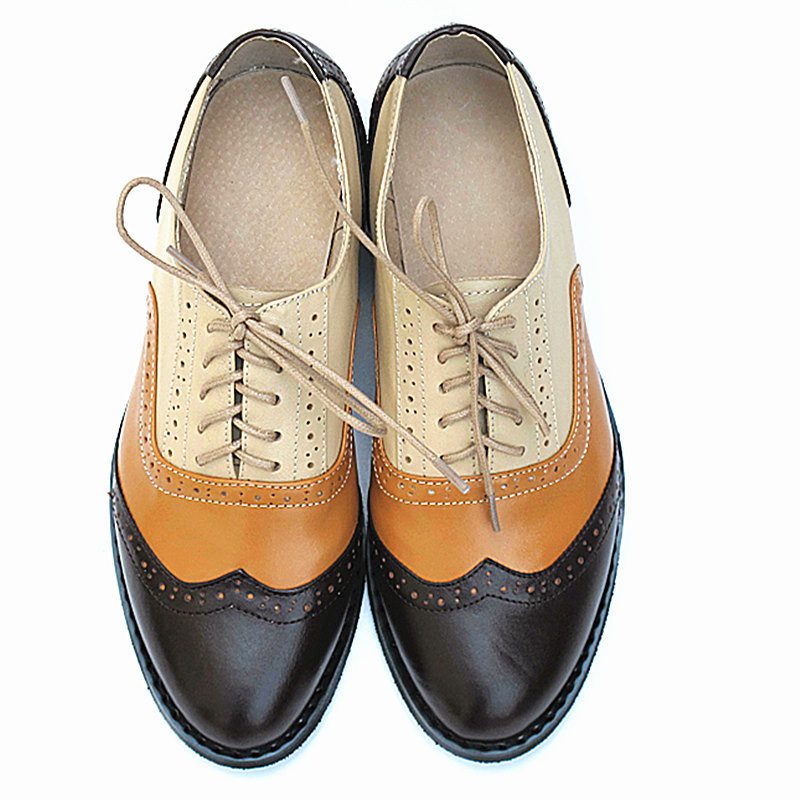 British Style Shoes Oxford Shoes Brock Women's Shoes Flat Shoes - Image 5