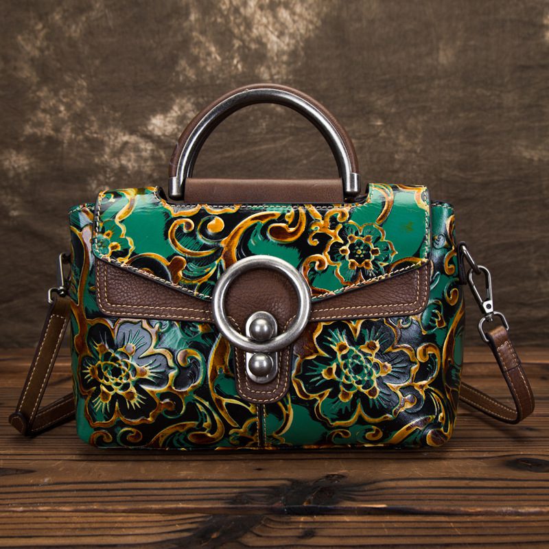 Cowhide Retro Clan Style Female Bag - Image 2