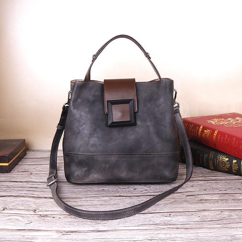 Function Pack Chinese Style Manual Retro Women Bag Leather Women - Image 2