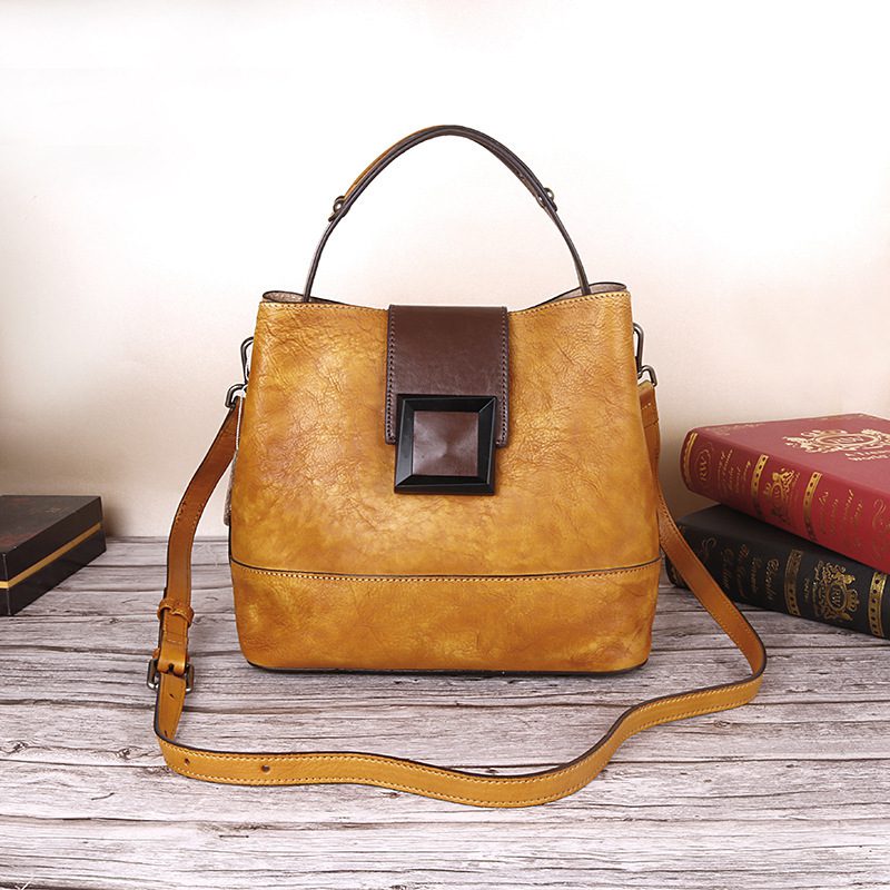 Function Pack Chinese Style Manual Retro Women Bag Leather Women - Image 3