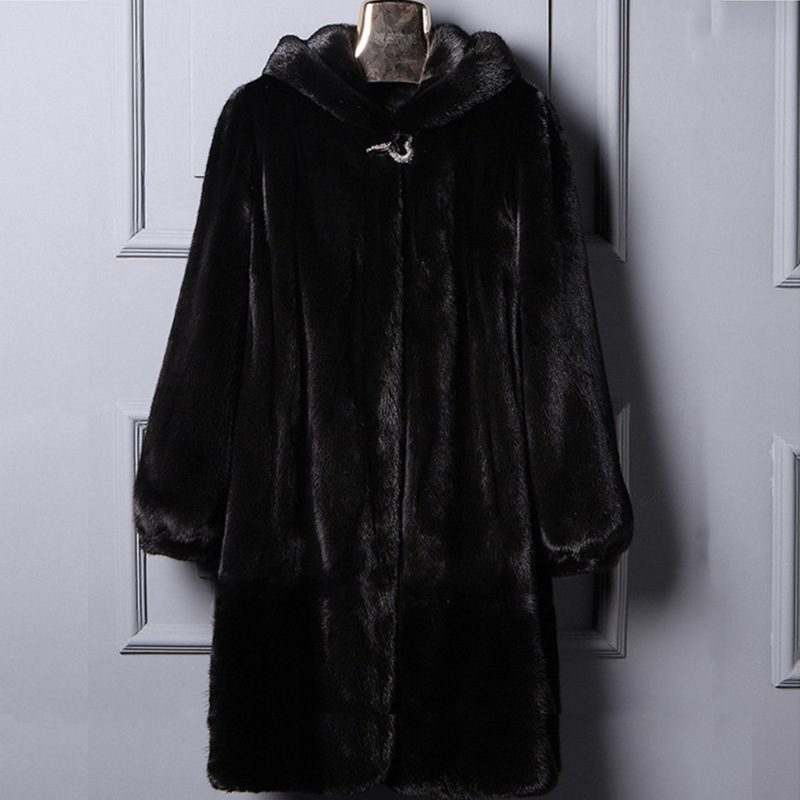 Autumn And Winter New Fur Hooded Casual Coat - Image 4